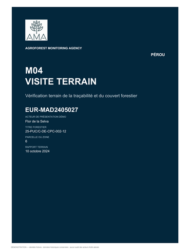 M04 — Contrôle du site d'extraction forestière