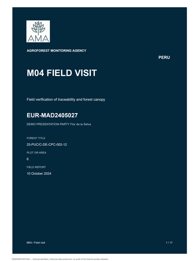 M04 — Forest harvesting site inspection