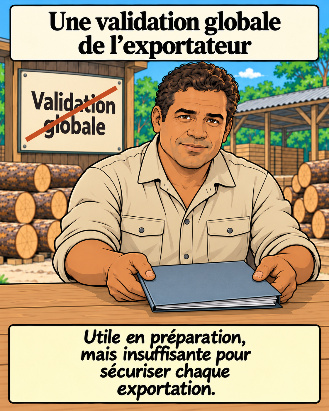 Une validation globale de l’exportateur ne sécurise pas chaque exportation.
